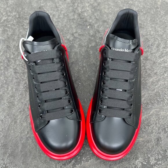 Alexander McQueen Black, Red & Silver Men's and Women's Sneakers - Picture 3 of 9